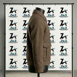 Veste en laine polaire personnalisée style streetwear automne-hiver, col rabattu, cardigan en laine tricotée, pull ample pour femme, veste en laine - Product Image 3