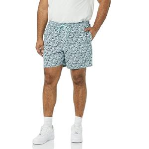 กางเกงขาสั้นผ้าฝ้ายโพลีเอสเตอร์สำหรับผู้ชายกางเกงขาสั้นลำลองสำหรับผู้ชายกางเกงเอวยางยืดกลางแจ้งโลโก้ออกแบบได้ตามต้องการ - Product Image 4