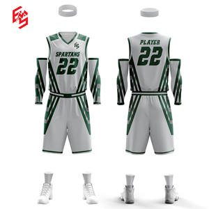 Vêtements de basketball pour hommes grande taille, ensembles de vêtements de sport avec logo personnalisé, couleur unie, style tendance, respirant, séchage rapide, 100% polyester - Product Image 3