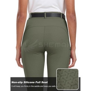 Vente chaude culotte d'équitation cheval Legging personnalisé polyester matériel collants d'équitation pour les femmes - Product Image 3