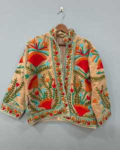 High Quality New Pattern <b>Velvet</b> Suzani Embroidered <b>Jacket</b> Boho Hippie Indian Unisex <b>Jacket</b> Coat Suzani <b>Jacket</b> for <b>Women</b> - Product Image 1