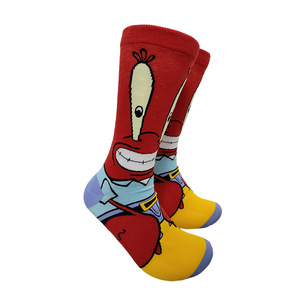 Chaussettes en tricot personnalisées avec logo amusant pour hommes, femmes et enfants, chaussettes de sport en coton, logo personnalisé, visages de dessins animés, tendance, commandes en gros - Product Image 2