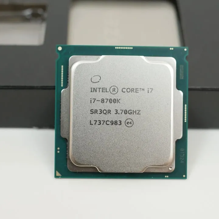 Prosesor CPU seri I7, I7-8700 CPU 8700K LGA 1151 soket es i7 8700K performa tinggi dua belas benang