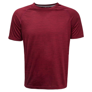 Camiseta Deportiva para Hombre, Color Granate, Secado Rápido, Transpirable, para Gimnasio, Entrenamiento, Running, Informal, Manga Corta, Poliéster, Ropa Deportiva - Product Image 2