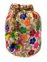 Sacs Potli faits à la main artisanaux Sac à main brodé pour cadeaux de mariage pour femmes du fabricant indien au prix le plus bas