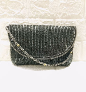 Handmade Designer Ethnic Evening Ladies Clutch <b>Bag</b> Exclusive Rhinestone Embellished Stone Style <b>for</b> Bridal <b>Wedding</b> - Product Image 3