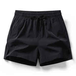 <b>Men's</b> Summer Casual <b>Shorts</b> 100% Cotton Solid Pattern Breathable <b>Elastic</b> <b>Waist</b> <b>Shorts</b> - Product Image 3