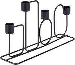 Soporte de vela de Metal decorativo con acabado elegante de estilo moderno para decoración del hogar que mejora el ambiente navideño Decoración Para sala de estar - Product Image 5