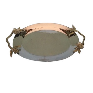 Hoteles Restaurante en casa Sirviendo deliciosos platos Postre en hoteles Restaurantes Bandeja de servidor en casa Bandeja DE SERVICIO DE METAL Vajilla - Product Image 4