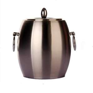 Seau à glaçons en métal à double paroi isolé pour les pique-niques, les fêtes, le stockage de glace, la bouteille d'eau, les boissons rafraîchissantes, le seau à glace réfrigéré - Product Image 6