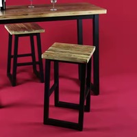 Table de bar moderne minimaliste en métal pour intérieur/extérieur, appartement, atelier, école, supermarché, parc, bureau, sous-sol, salon