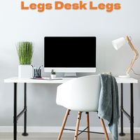 Pieds de table industriels en tuyaux, robustes, vintage, en métal, pour bureau, maison, salle à manger, bricolage
