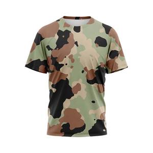 Venta al por mayor de camisetas de deportes al aire libre de los hombres de alta calidad 100% algodón diseño de camuflaje con logotipo personalizado ropa de pesca camisas - Product Image 1