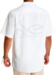 Nouvelle Chemise d'Été 2025 pour Homme – Flanelle Polyester/Coton, Manches Courtes, Légère, Respirante, Personnalisable, Élégante – Idéale pour les Vacances à la Plage - Product Image 2