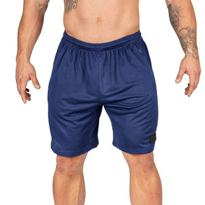 Short de gymnastique pour hommes avec logo personnalisé en gros Short de fitness de couleur unie, respirant et à séchage rapide pour hommes - Product Image 2