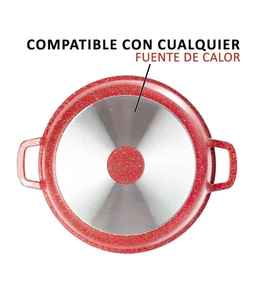 Ultra Z604 Red Marbled <b>Non</b> <b>Stick</b> <b>Pot</b> 24 cm - Product Image 3