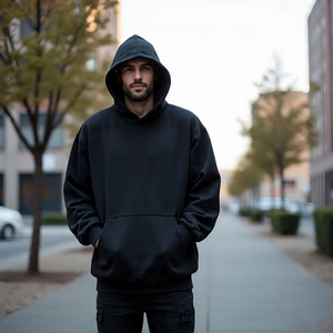 Sudadera con capucha de lana de poliéster y algodón 100% para mujer - Product Image 6