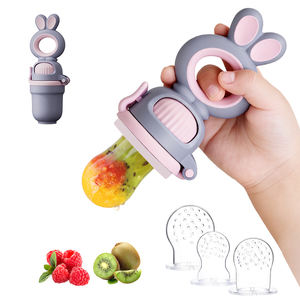 OEM all'ingrosso neonato Silicone dentizione ciuccio Anti-soffocamento bambino frutta alimentazione animale bambino cibo fresco 0-18 mesi alimentatore - Product Image 1