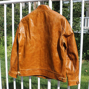 Veste en cuir de mouton véritable hommes hiver automne hommes veste mode vêtements masculins chauds - Product Image 4