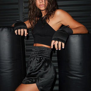 Short de boxe personnalisé pour femmes pour l'entraînement et les allumettes OEM respirant, coupe avec impression de logo, marque privée, soutien du fabricant - Product Image 4