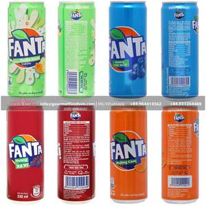 Fanta Cream Soda 320ml Refresco carbonatado afrutado en botella Embalaje Variedad de arándanos para venta al por mayor Empaquetado en caja - Product Image 3