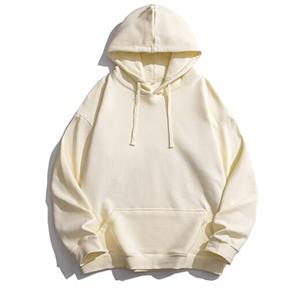 เสื้อฮู้ดผ้าฝ้าย100% สำหรับผู้ชายและผู้หญิง,แขนยาวพิมพ์ลายเรียบ - Product Image 5