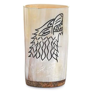 Corne de vache personnalisée Viking tasses corne à boire logo personnalisé Viking boire corne de boeuf de vache tasse de bière de l'Inde par RF Crafts - Product Image 3