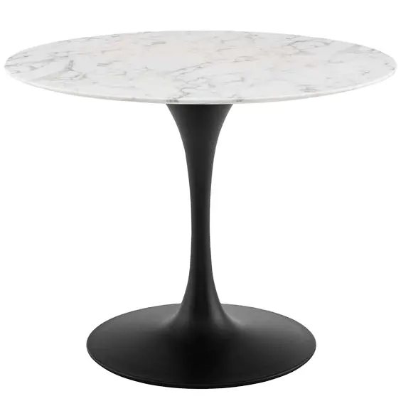 โต๊ะกาแฟทำด้วยมือพร้อมฐานโลหะสีดำ,โต๊ะข้างสำเนียงทรงกลมทันสมัยสำหรับตกแต่งห้องนั่งเล่นบาร์บุฟเฟต์