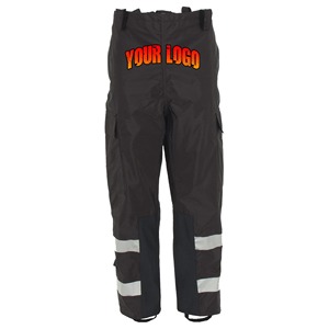Pantalon de travail de sécurité en coton léger à haute visibilité avec bande réfléchissante certifié CE/EU anti-froissement multicolore unisexe - Product Image 5