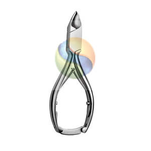 Pince à cuticules professionnelle en acier inoxydable allemand avec lames à joint en boîte tranchantes, pince à ongles et à cuticules robuste, fabrication - Product Image 1