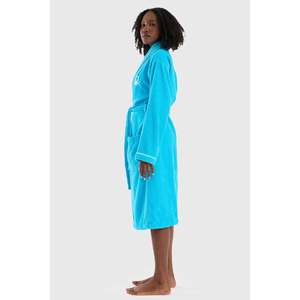 Be-0157-Tu Peignoir 100% coton turquoise - TURQUOISE - Product Image 6