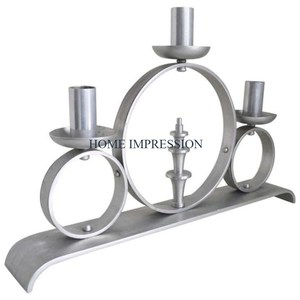 <b>Large</b> Silverware Aluminum <b>Candle</b> Holders Exclusive Quality for Christmas Table Decoration Luxury <b>Candle</b> Holder Wholesale Price - Product Image 1