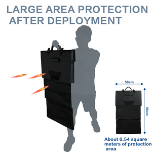 Black tactical protective <b>briefcase</b>, leather three-piece laptop bag, business travel personal protective Vip Shield <b>briefcase</b> - Product Image 6