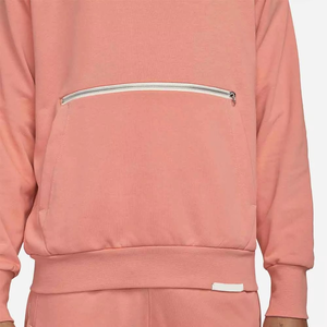 Sweat à capuche pour hommes avec logo personnalisé de haute qualité au prix de gros pour les hommes pull à capuche respirant et surdimensionné en coton mélangé de base - Product Image 3