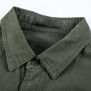 เสื้อเชิ้ตแขนยาวสำหรับงานก่อสร้าง AQDAS INDUSTRIES ขายส่ง รับทำโลโก้ ผ้าโพลีเอสเตอร์ 100% แห้งเร็ว ป้องกันความร้อน มองเห็นได้ชัดเจน ปลอดภัย - Product Image 4