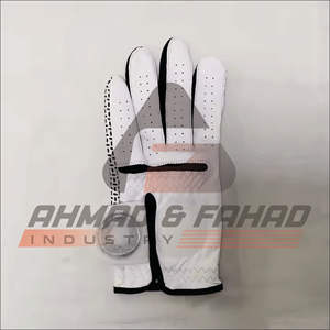 Gants de golf personnalisés de haute qualité en cuir blanc Cabretta pour adultes coussin de tranche de qualité supérieure respirant grande flexibilité de sensation pour - Product Image 5