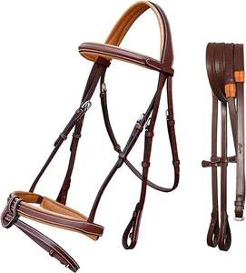 บังเหียนมงกุฏแบบเส้นเดี่ยวพร้อมรูปตัวยูถอดแฟลชได้บังเหียนแบบอังกฤษ & บังเหียนทำจากยาง - Product Image 5