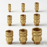 Raccord rapide hydraulique en laiton massif de 2 pouces, filetage mâle, connecteur pour équipement lourd, usiné CNC. JTSP-200SM