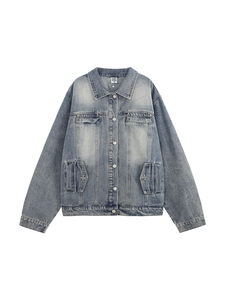 แจ็กเก็ตผ้ายีนส์หมุดย้ำสำหรับผู้ชายเสื้อผ้ายีนส์ออกแบบได้ตามต้องการ - Product Image 6