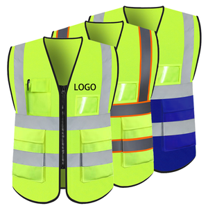 Chaleco de Seguridad Reflectante de Alta Visibilidad Fluorescente de Alta Calidad, Ropa de Trabajo para Tráfico, Construcción, Ingenieros, Logotipo Personalizado, Unisex - Product Image 3