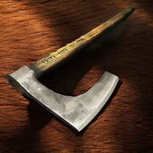 Hacha Vikinga Hecha a Mano, Venta Caliente, Grado Industrial, con Mango de Madera para Supervivencia al Aire Libre, con Funda, para Camping - Product Image 5