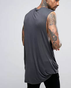 Men Custom Uniform Breathable Cotton Tank <b>Top</b> Mens Sleeveless Workout Shirts Gym Stringer <b>Longline</b> Cotton Tank <b>Top</b> - Product Image 2