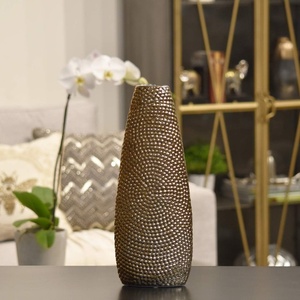 Elegante diseño elegante jarrón de acero inoxidable decoración de Metal atemporal florero personalizable jarrón personalizado para el hogar y la Oficina - Product Image 2