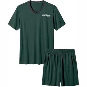 Nueva llegada Hombre Ropa Deportiva gimnasio Casual sólido camisa conjuntos cortos venta al por mayor logotipo bordado hombres camiseta pantalones cortos conjunto - Product Image 1