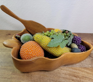 Bol en bois Fabricant en forme de feuille Bol à salade en bois d'excellente qualité Fournisseur en gros - Product Image 3