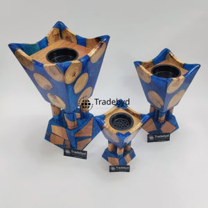 Tradebyd Handmade Wood Bakhoor <b>Burner</b> Aromatic Luxury <b>Oud</b> Incense Holder with Pine for Modern Home Decor - Product Image 1