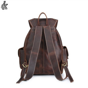 Mochila De Cuero Vintage para estudiantes, morral escolar grande multifunción, de viaje, venta al por mayor, 2022 - Product Image 6