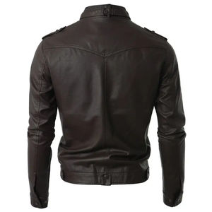 2025 mejor diseño profesional a prueba de viento chaqueta de cuero de la motocicleta para los hombres de talla grande al por mayor - Product Image 4