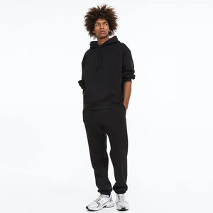 Venta al por mayor Sudaderas con capucha Hombres Plain High Quality Blank Heavyweight Sudadera con bolsillo Negro Grueso Color sólido Fabricación Otoño - Product Image 3