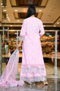 Conjunto de Kurta, Pantalón y Dupatta de Algodón 100% de la Mejor Calidad para Mujer, Estilo Étnico de Última Moda, Largo hasta el Suelo, con Bordado Intenso y Lentejuelas - Product Image 2